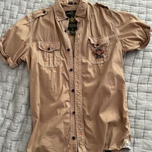 Buffalo David bitton brown short sleeve